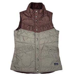 Patagonia Womens Button Down Vest Goose Down Puffer Size XS